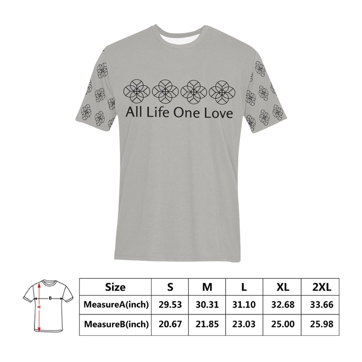 Men's All Over Print T-shirt( T63)(USA)