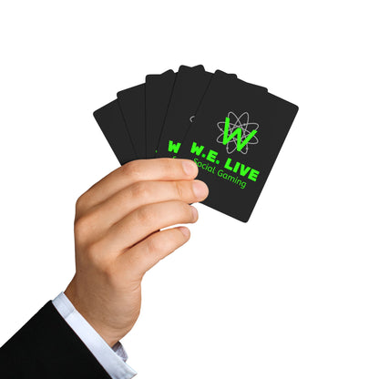W.E. LIVE Social Gaming Playing Cards