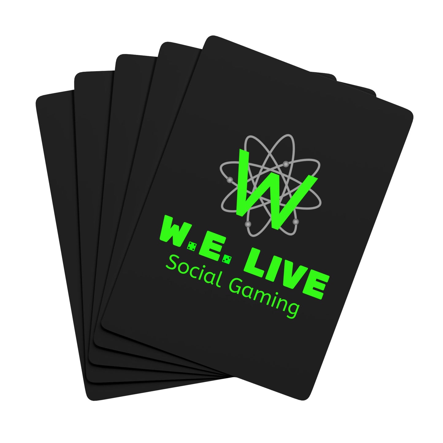 W.E. LIVE Social Gaming Playing Cards
