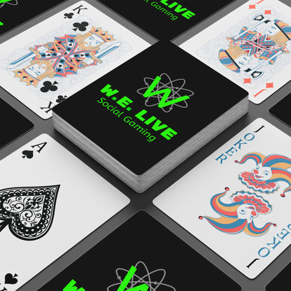 W.E. LIVE Social Gaming Playing Cards
