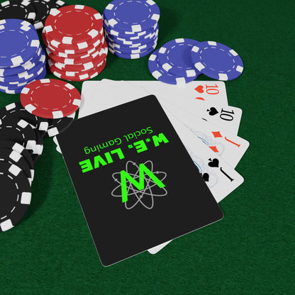 W.E. LIVE Social Gaming Playing Cards