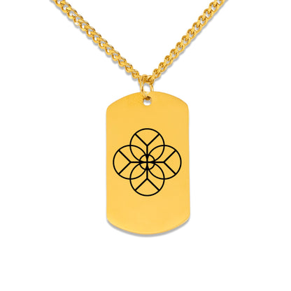 Turk Logo Cuban Tag Necklace