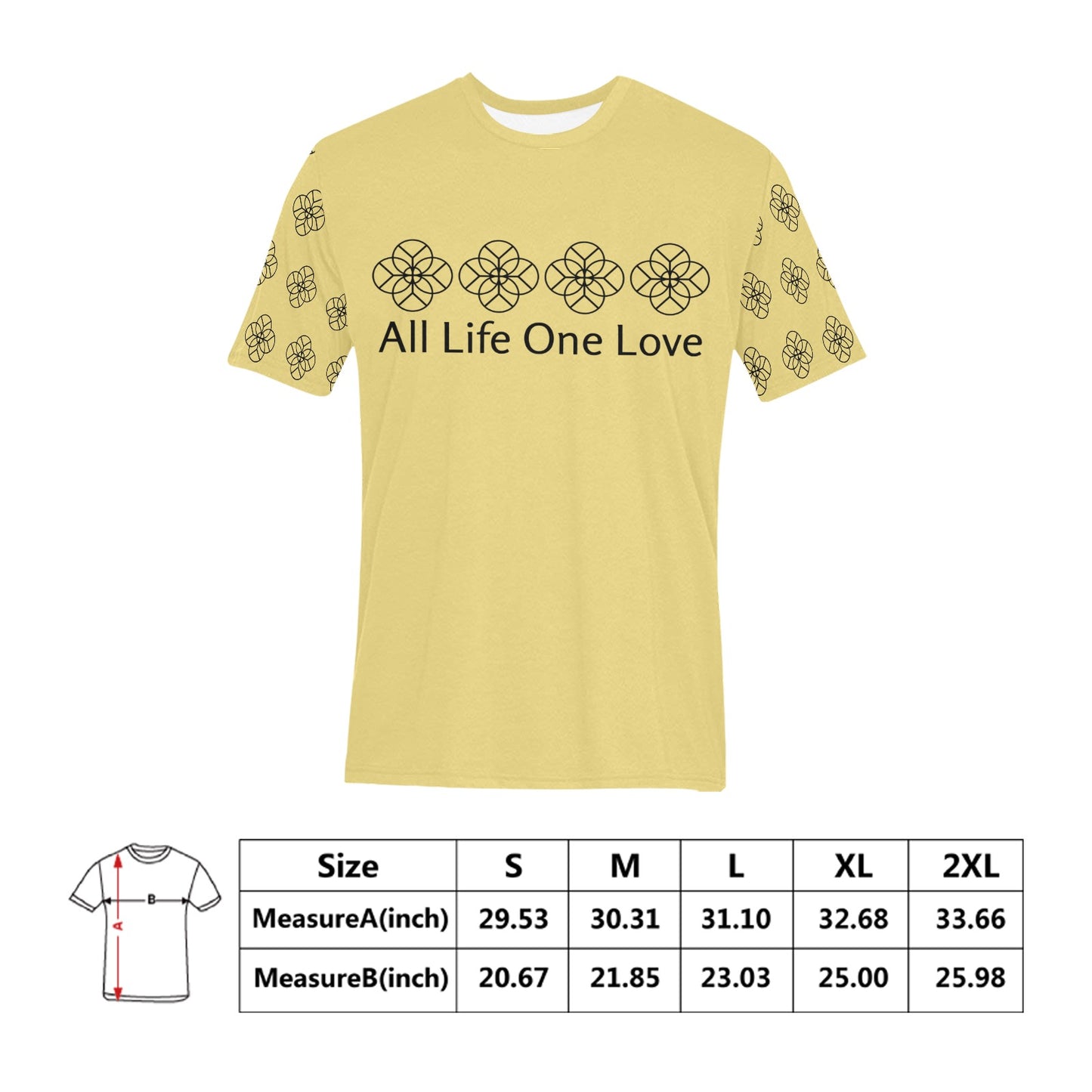 Men's All Over Print T-shirt( T63)(USA)
